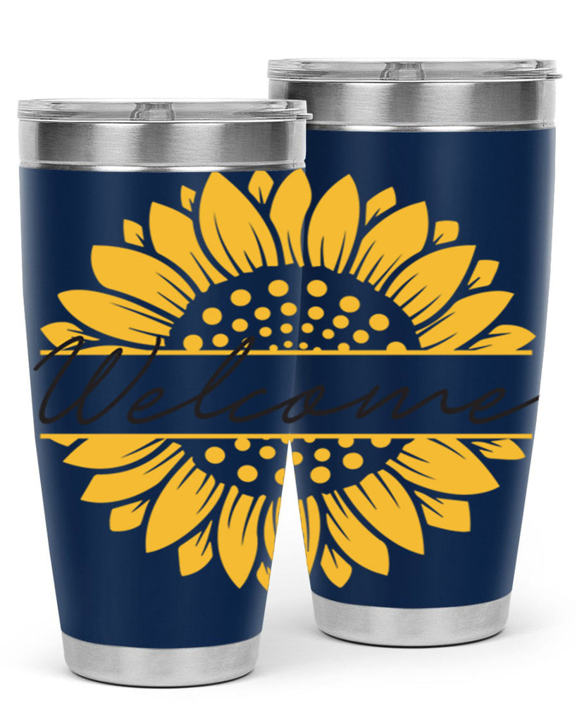 Welcome Sunflower585#- spring- Tumbler