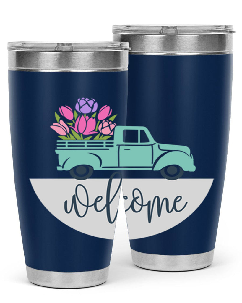 Welcome spring truck579#- spring- Tumbler