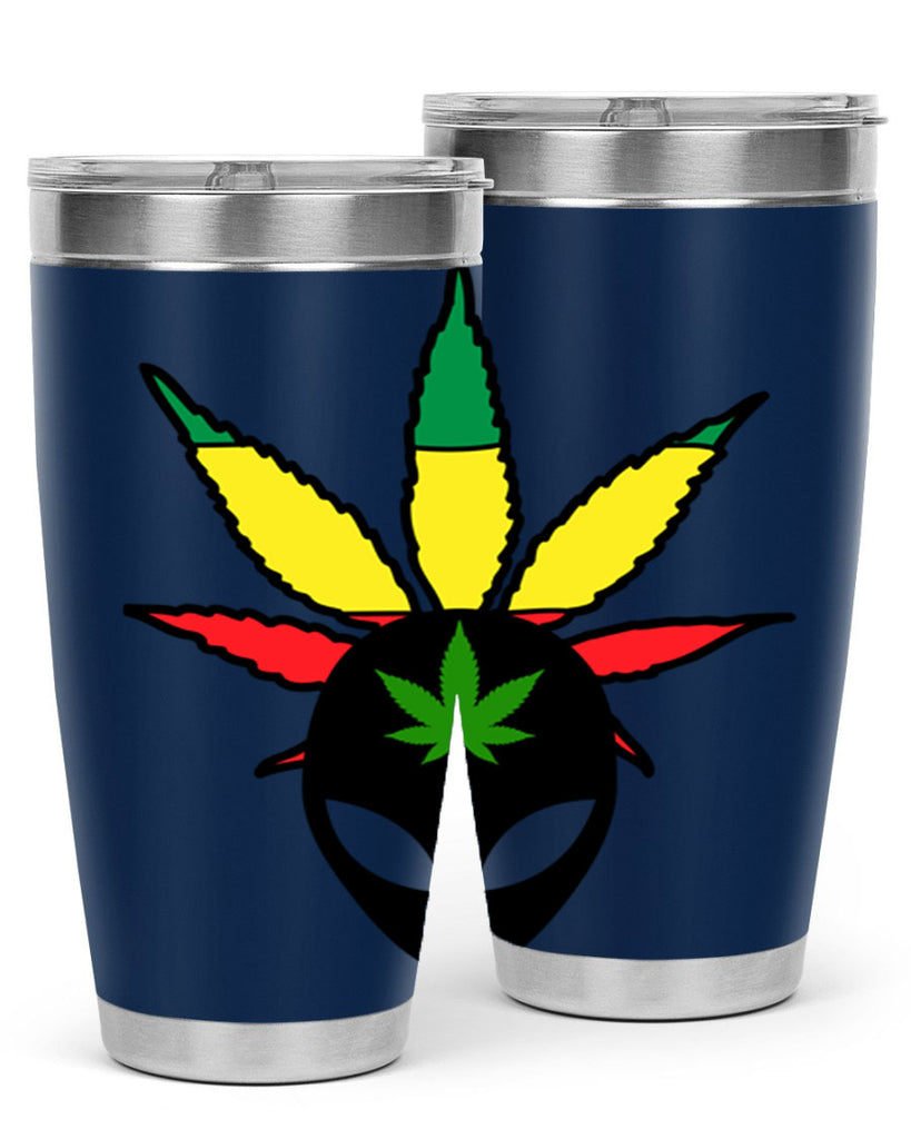 alien cannabis 10#- marijuana- Tumbler