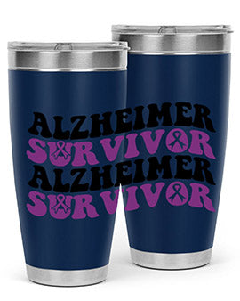 alzheimer survivor 9#- alzheimers- Tumbler