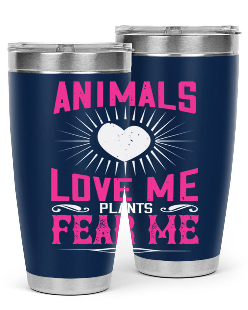 animals love me 102#- vegan- Tumbler