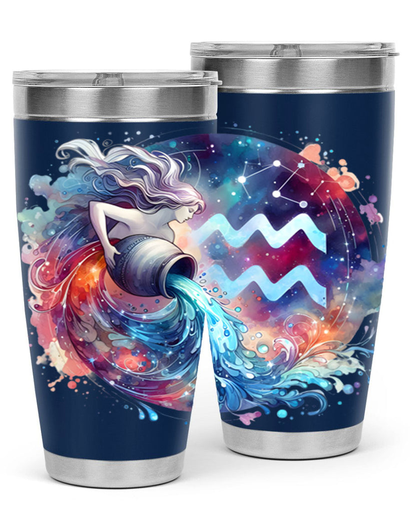 aquarius 90#- zodiac- Tumbler