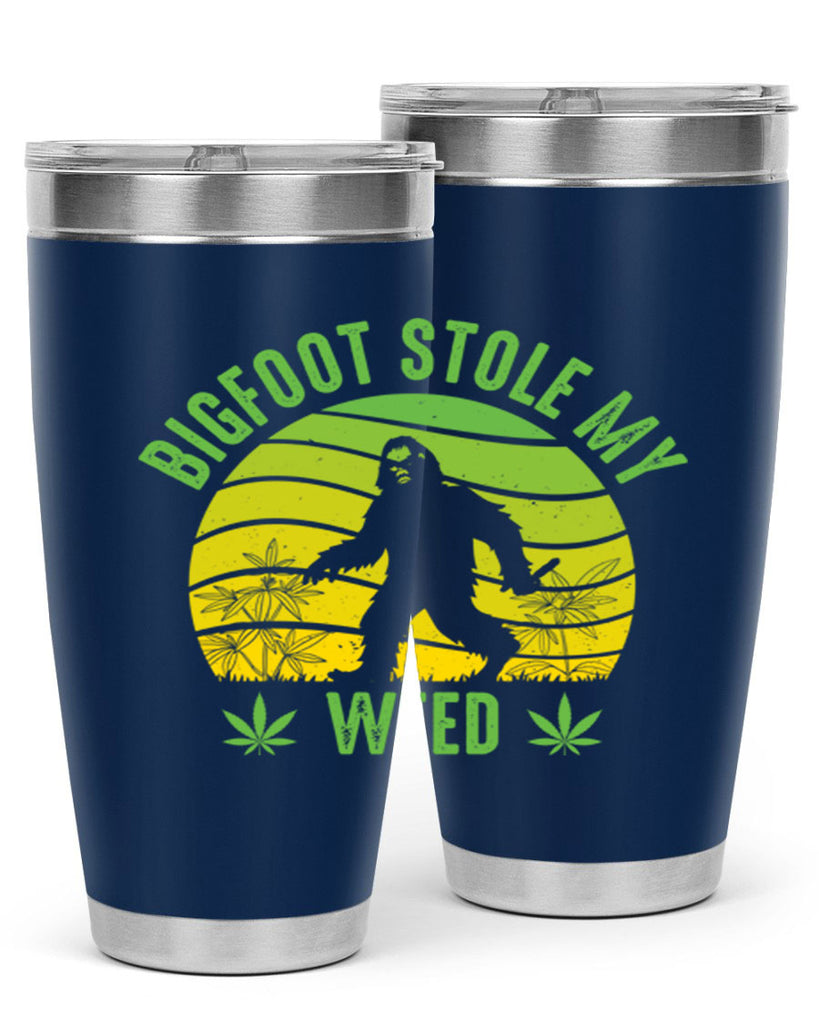 bigfoot stole my weed 15#- marijuana- Tumbler