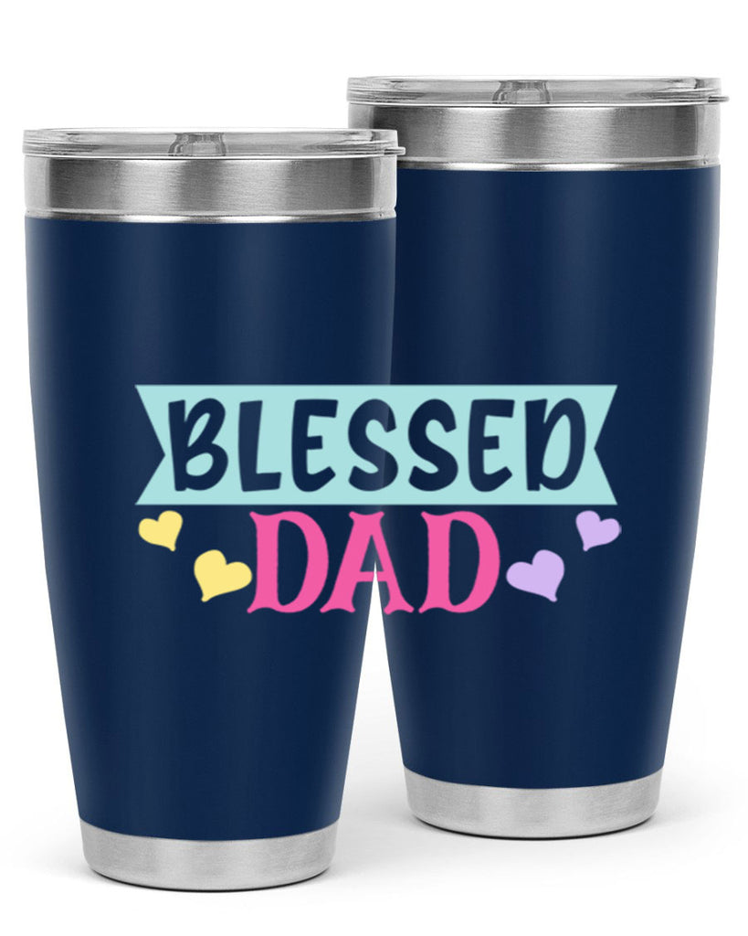 blessed dad 37#- dad- Tumbler