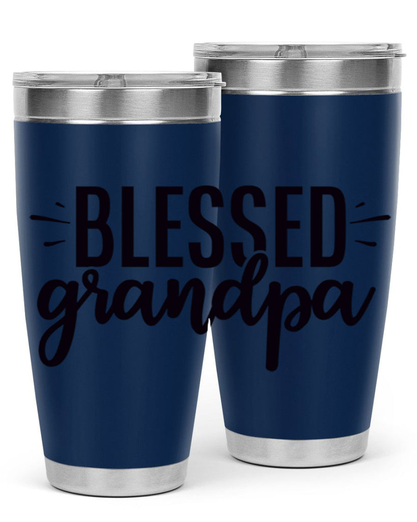 blessed grandpa 74#- grandpa - papa- Tumbler