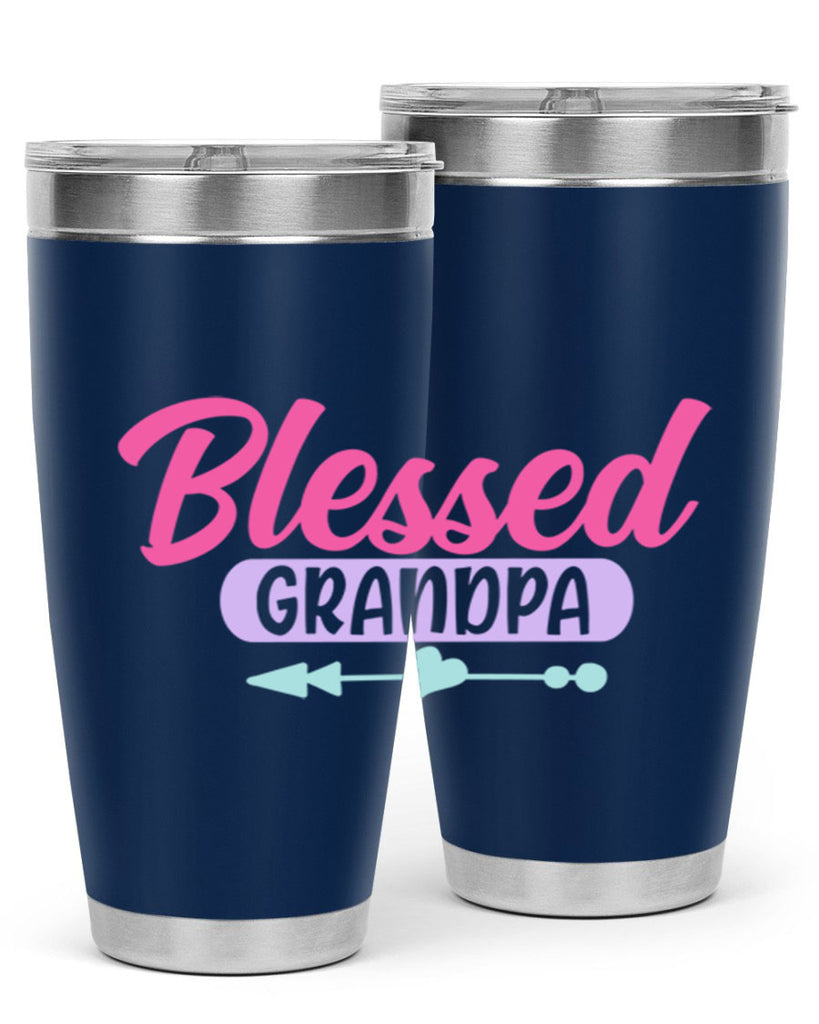 blessed grandpa 75#- grandpa - papa- Tumbler