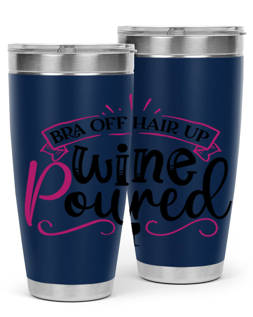 bra off hair up wine poured 206#- wine- Tumbler