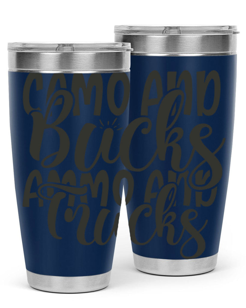 camo and bucks ammo and trucks 18#- hunting- Tumbler