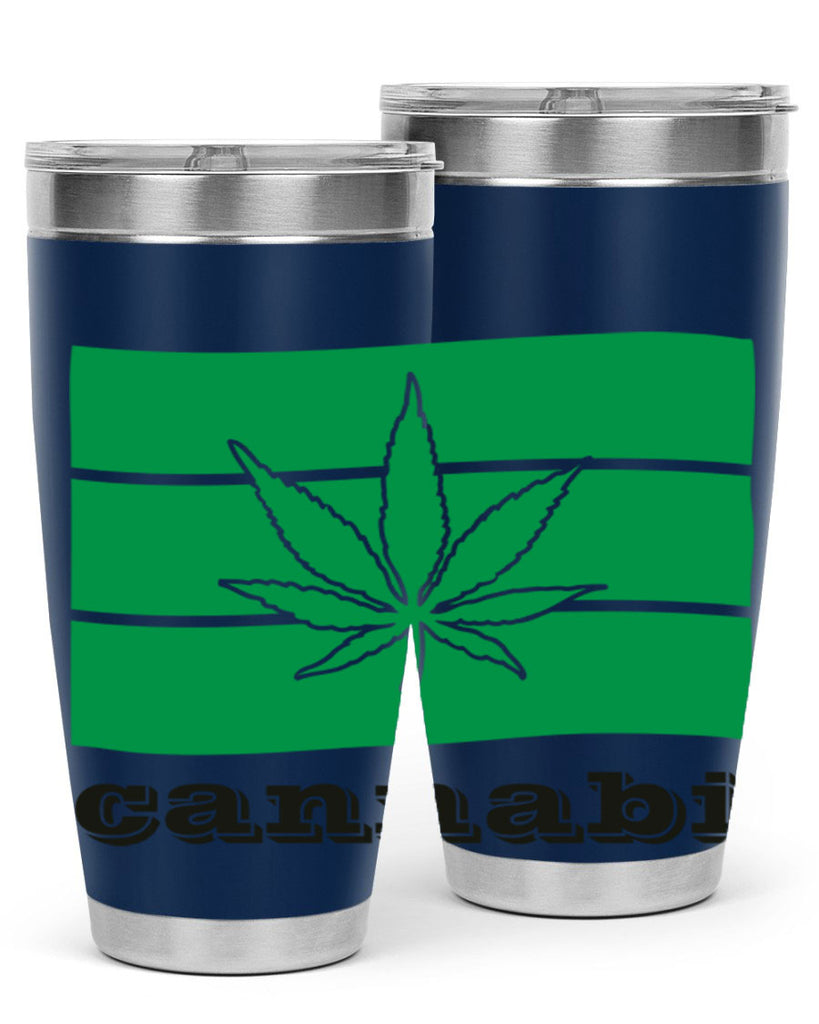 cannabi flag 36#- marijuana- Tumbler