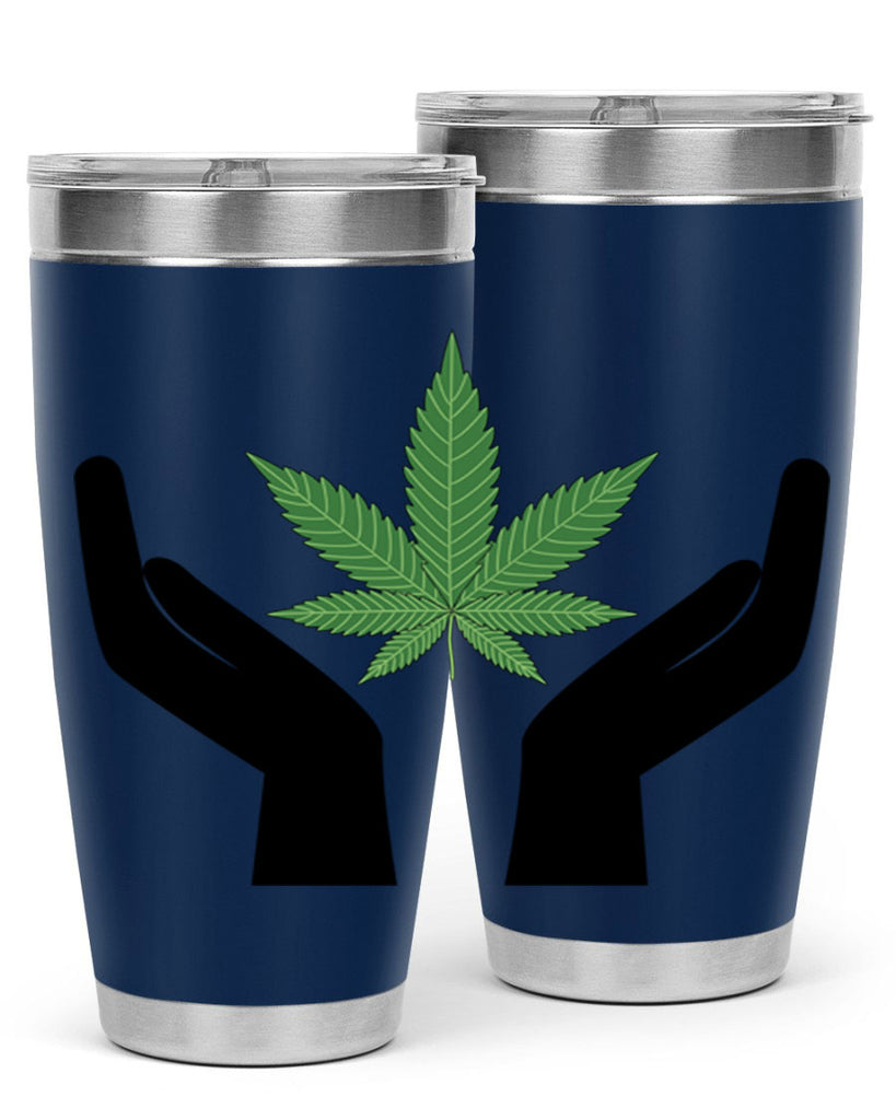 cannabis hands 44#- marijuana- Tumbler