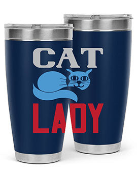 cat lady Style 31#- cat- Tumbler