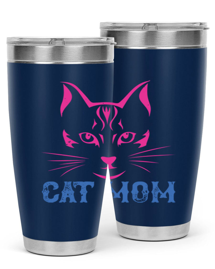 cat mom 195#- mom- Tumbler