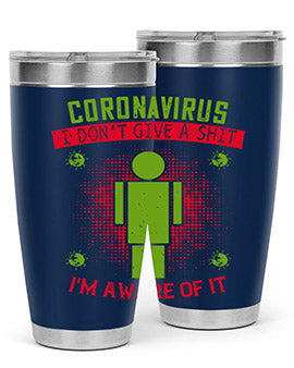 coronavirus i dont give a shit im aware of it Style 3#- corona virus- Cotton Tank