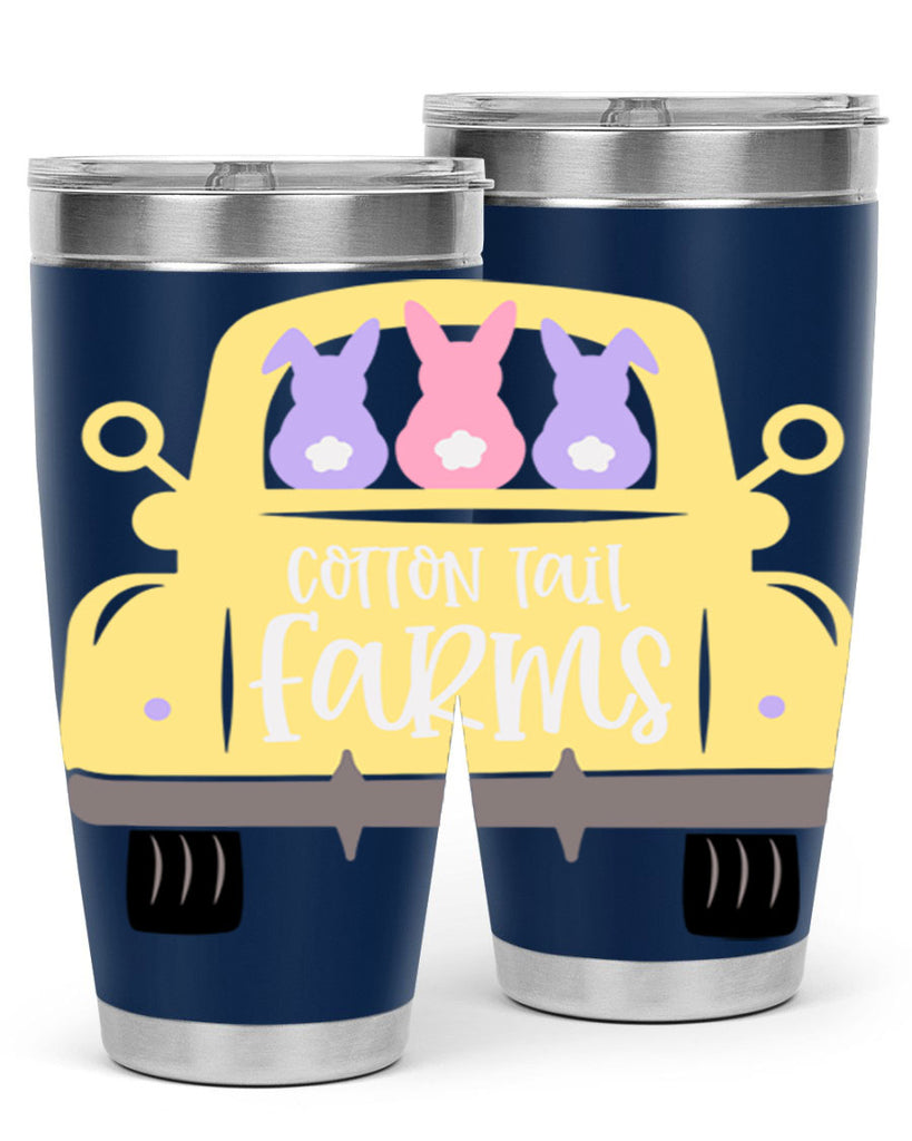 cotton tail farms 62#- easter- Tumbler