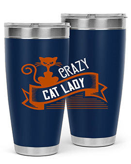 crazy cat lady Style 43#- cat- Tumbler