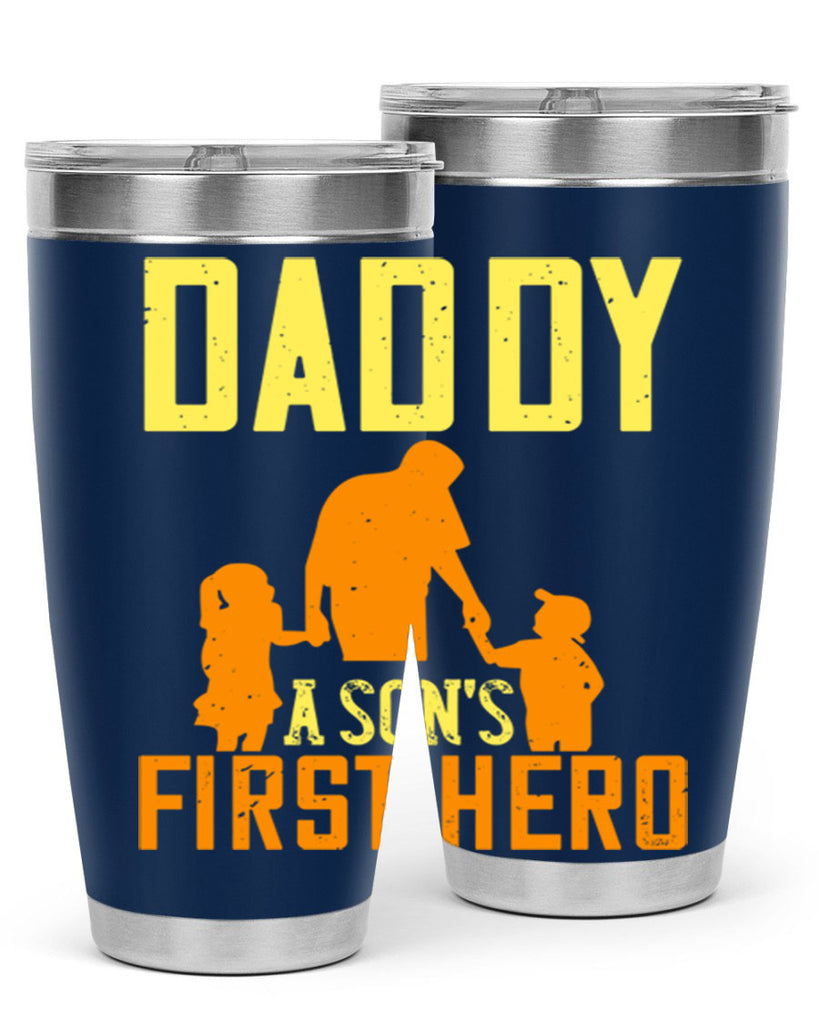 daddy a sons first hero 249#- fathers day- Tumbler