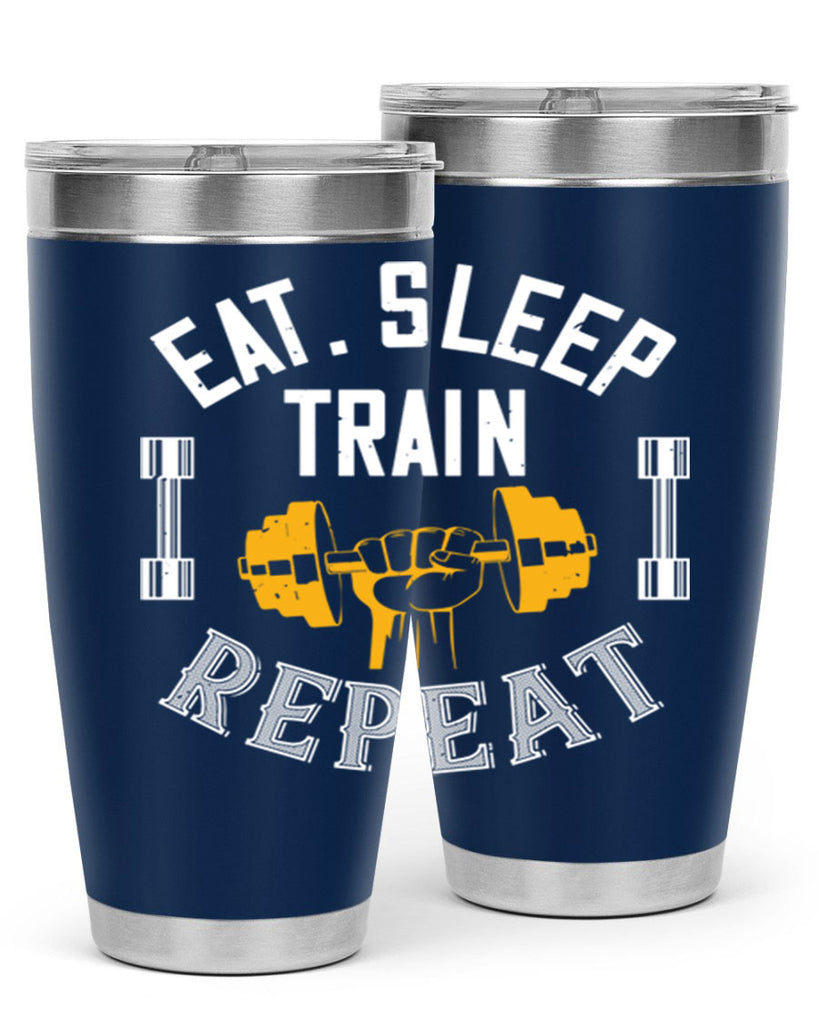 eat sleep train rapid 56#- gym- Tumbler