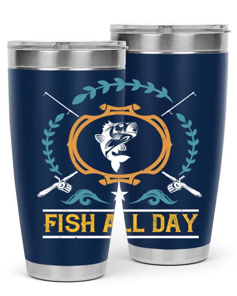 fish all day 187#- fishing- Tumbler