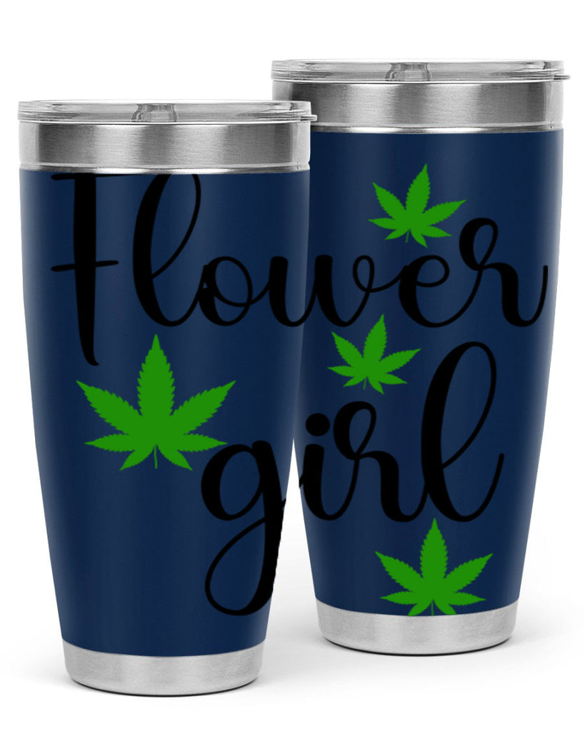 flower girl cannabis 84#- marijuana- Tumbler