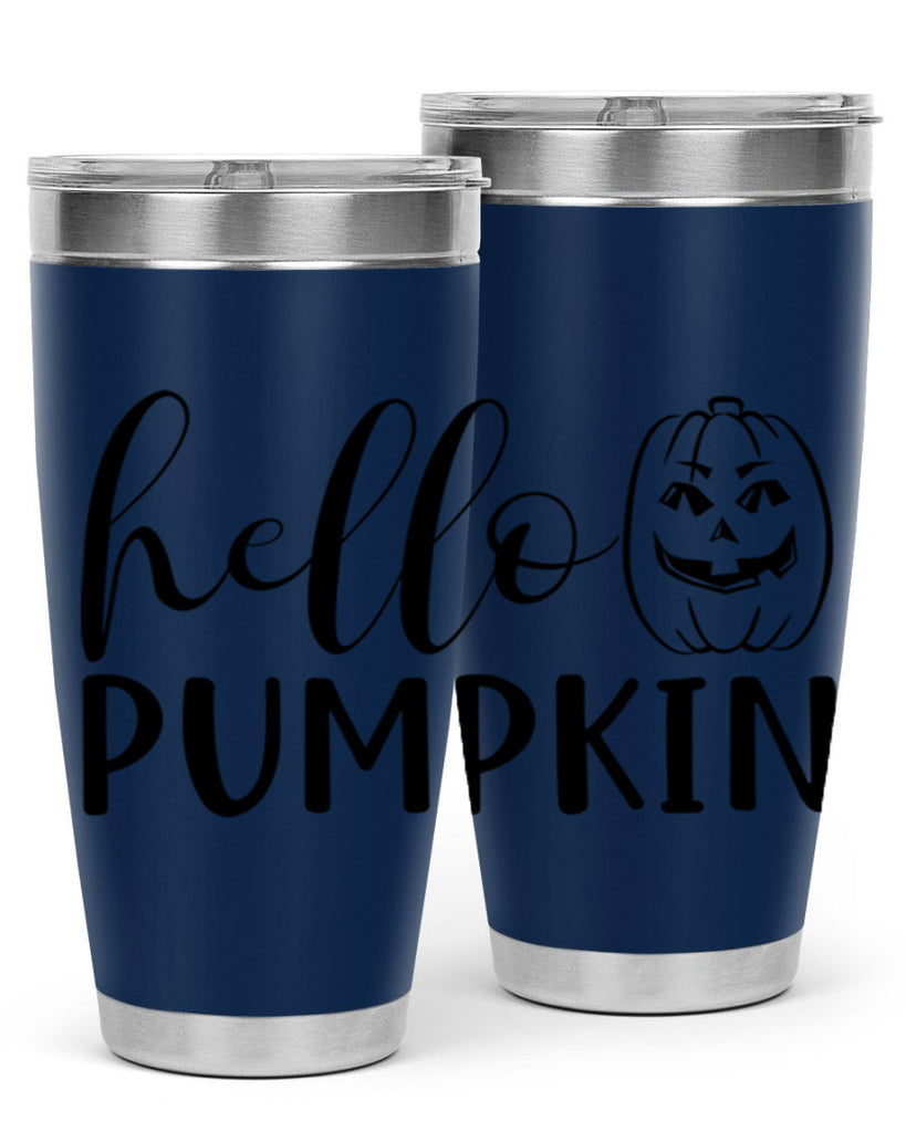 hello pumpkin 287#- fall- Tumbler