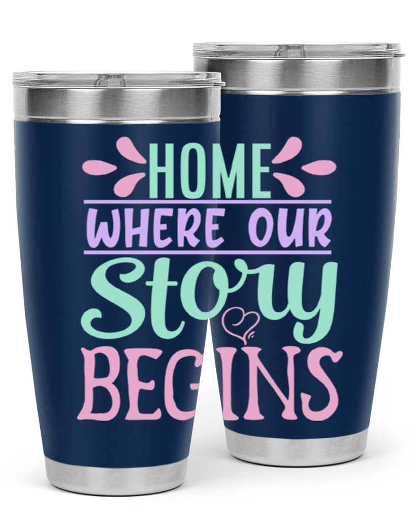 home where our story begins 23#- home- Tumbler