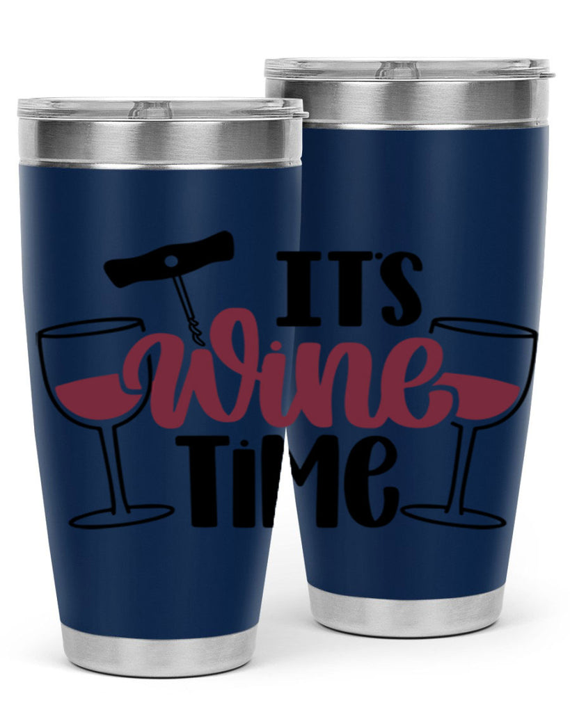 its wine time 46#- wine- Tumbler