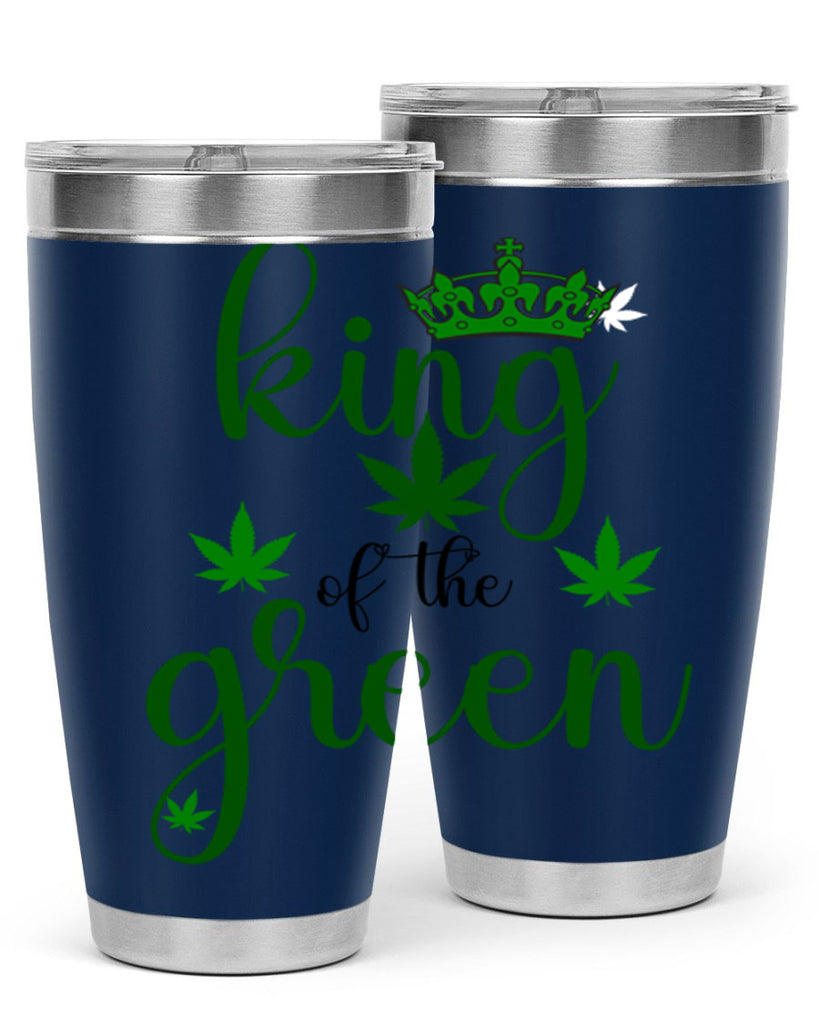 king of the green 177#- marijuana- Tumbler