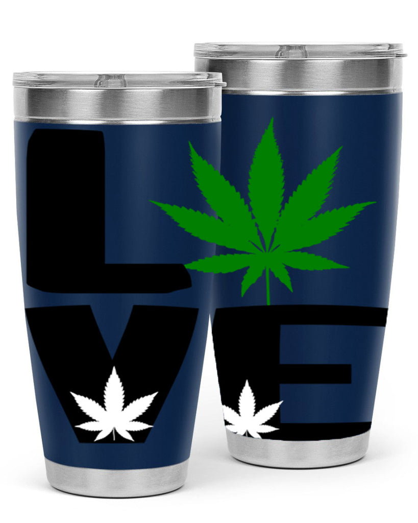 love cannabis 191#- marijuana- Tumbler