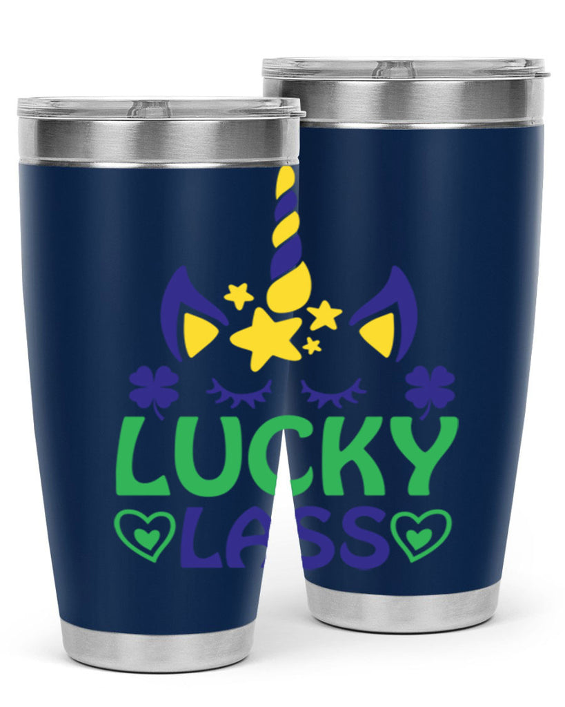 lucy lass 11#- mardi gras- Tumbler