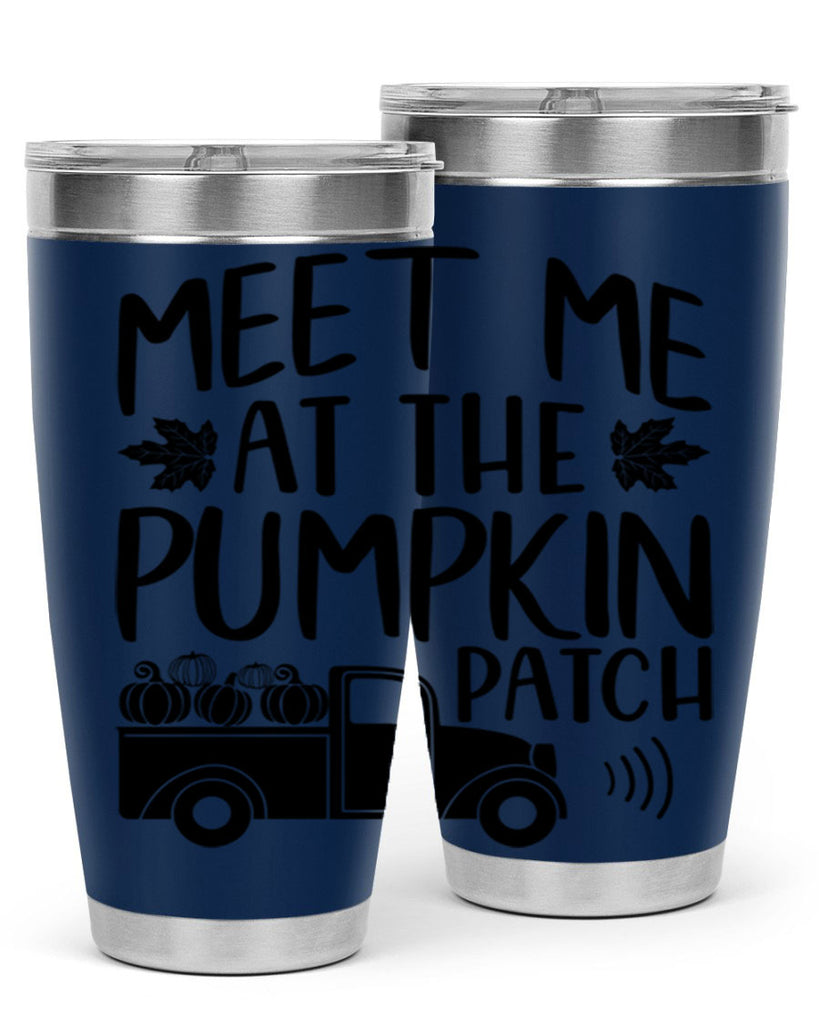 meet me at the pumpkin patch 423#- fall- Tumbler