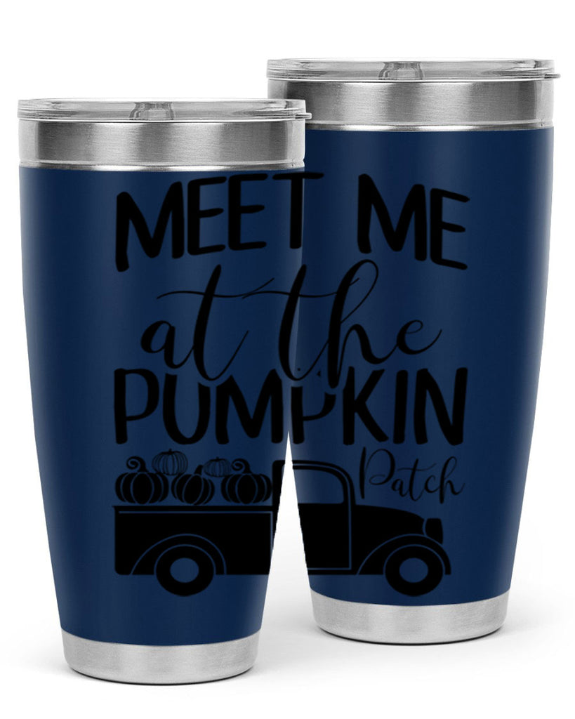 meet me at the pumpkin patch 424#- fall- Tumbler
