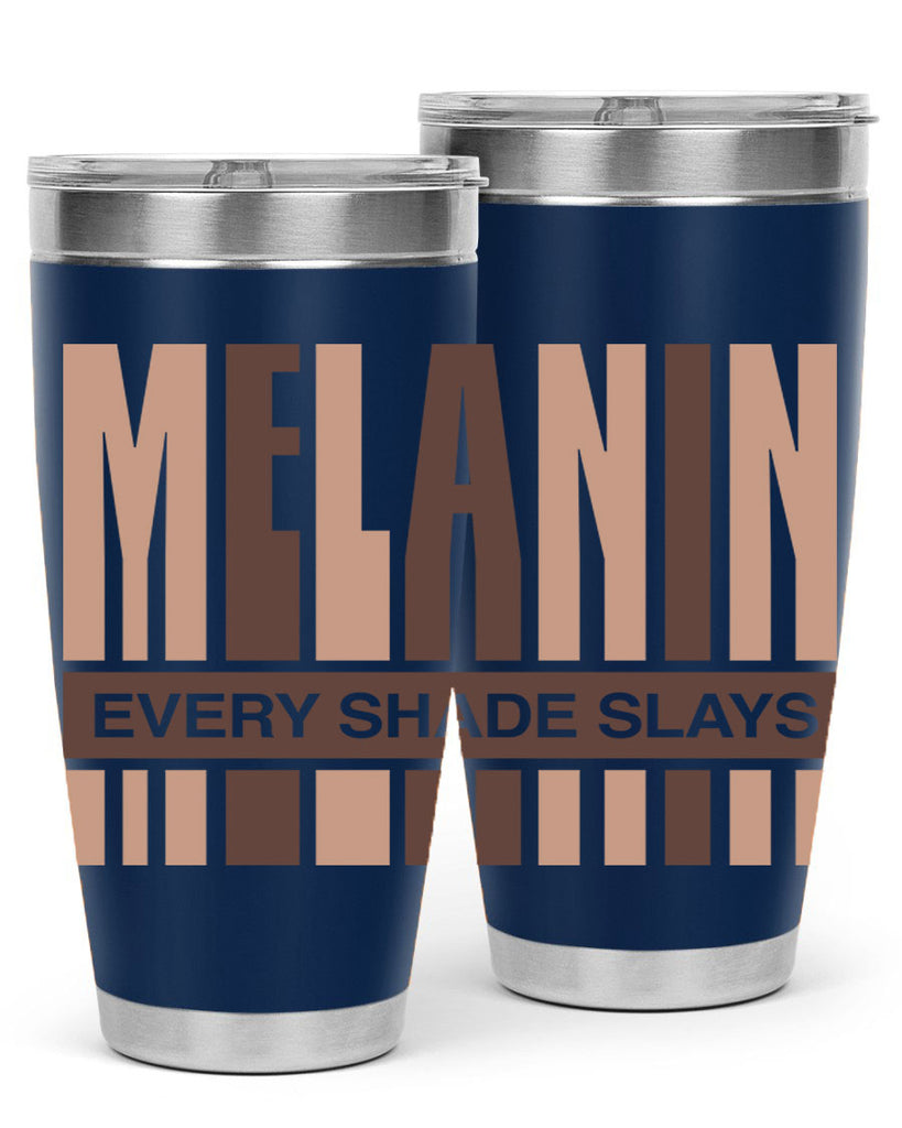 melanin every shade slays 90#- black words phrases- Cotton Tank