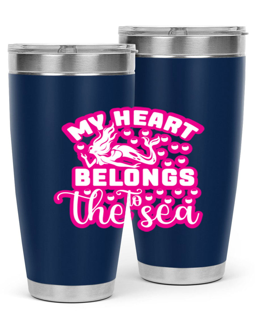 my heart belongs to the sea 515#- mermaid- Tumbler