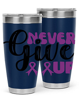 never give up 198#- alzheimers- Tumbler