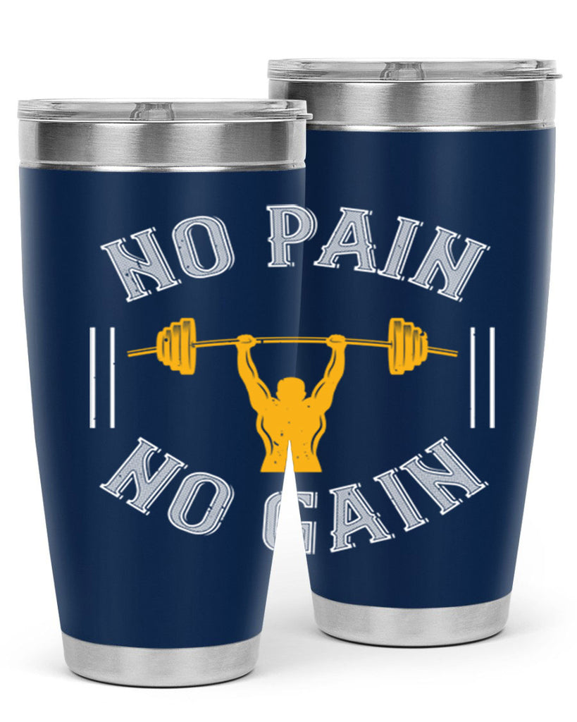 no pain no gain 81#- gym- Tumbler