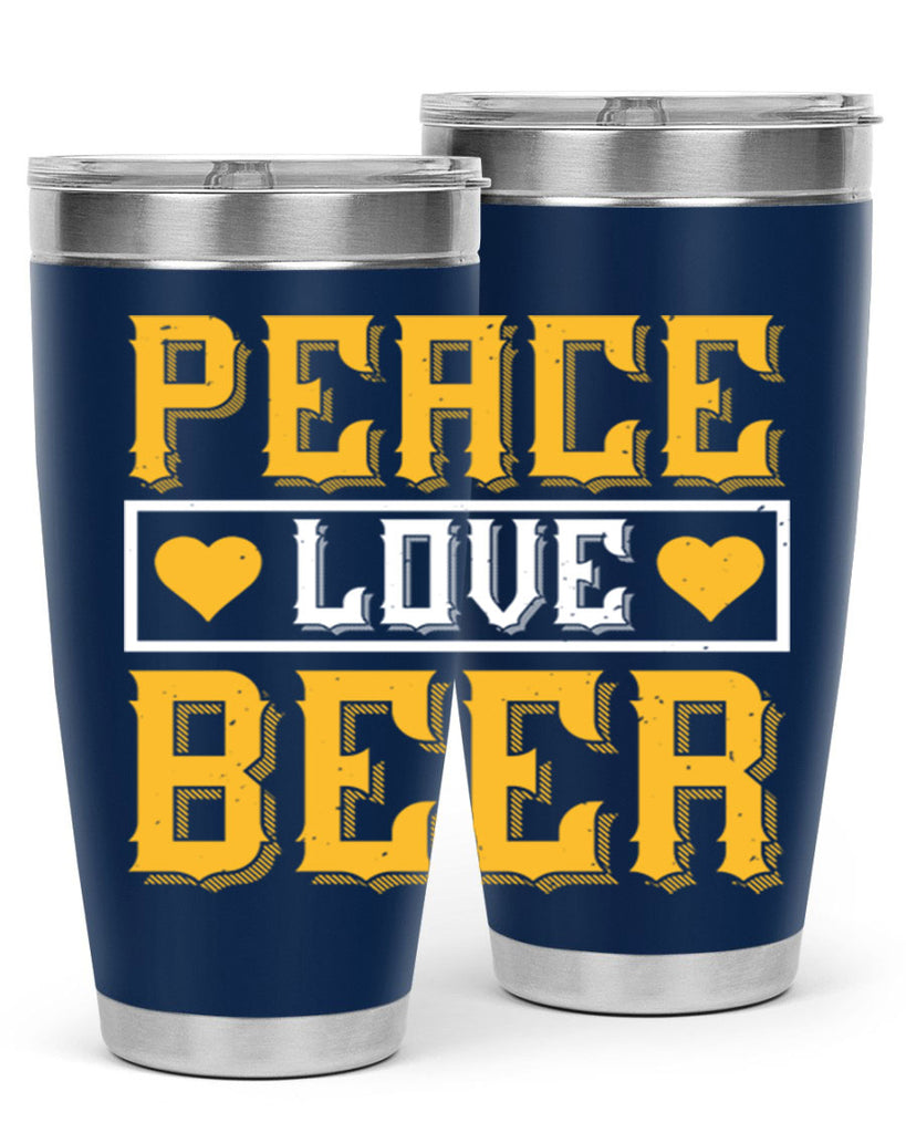 peace love beer 53#- beer- Tumbler