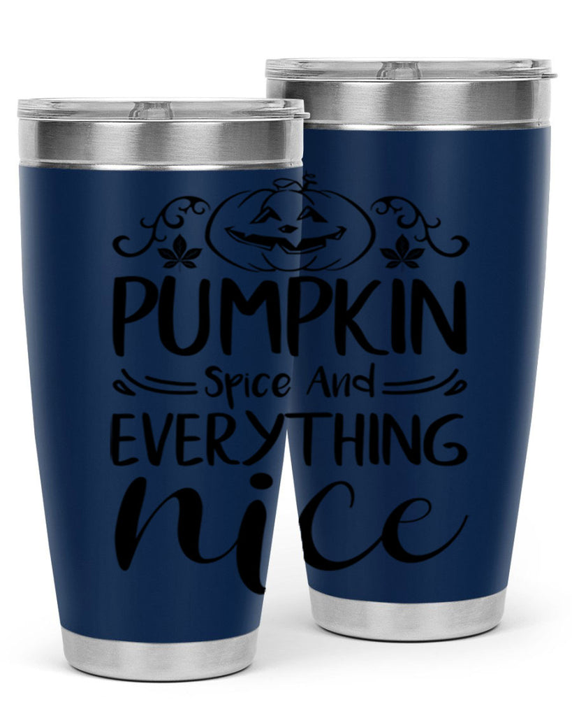 pumpkin spice and everything nice 542#- fall- Tumbler