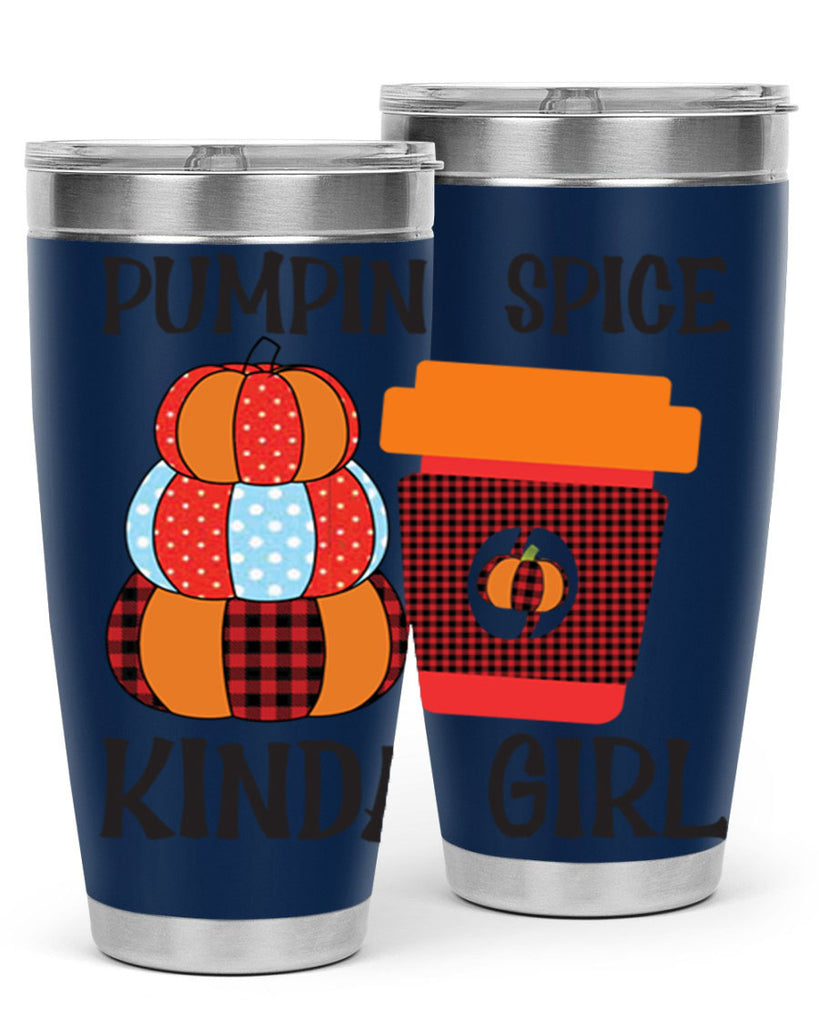 pumpkin spice kinda girl 551#- fall- Tumbler