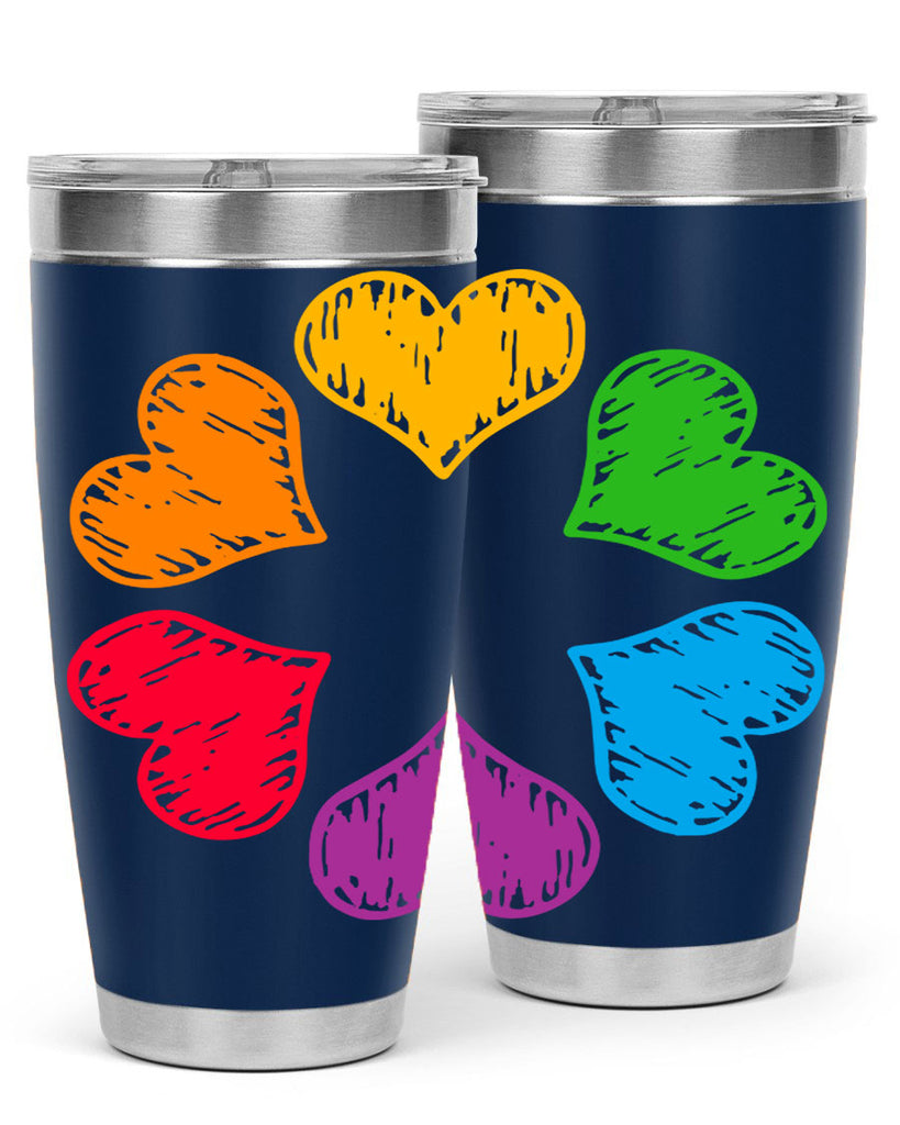 rainbow circle of hearts pride lgbt 32#- lgbt- Tumbler