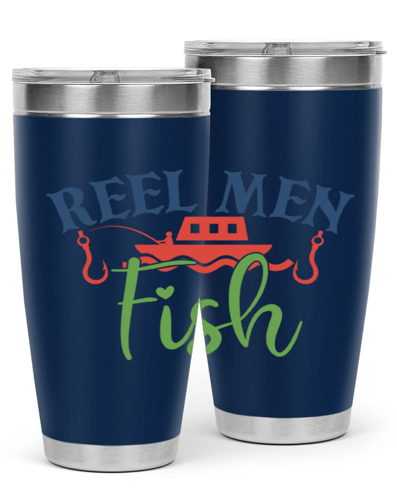 reel men fish 196#- fishing- Tumbler