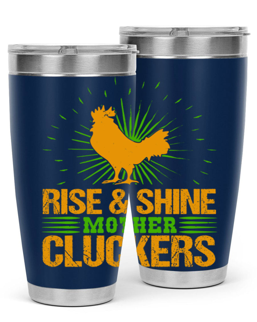 rise and shine mother cluckers 38#- farming and gardening- Tumbler