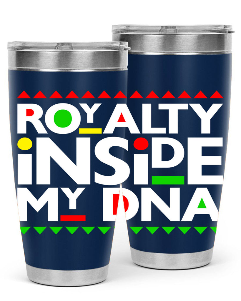 royalty inside my dna 42#- black words phrases- Cotton Tank