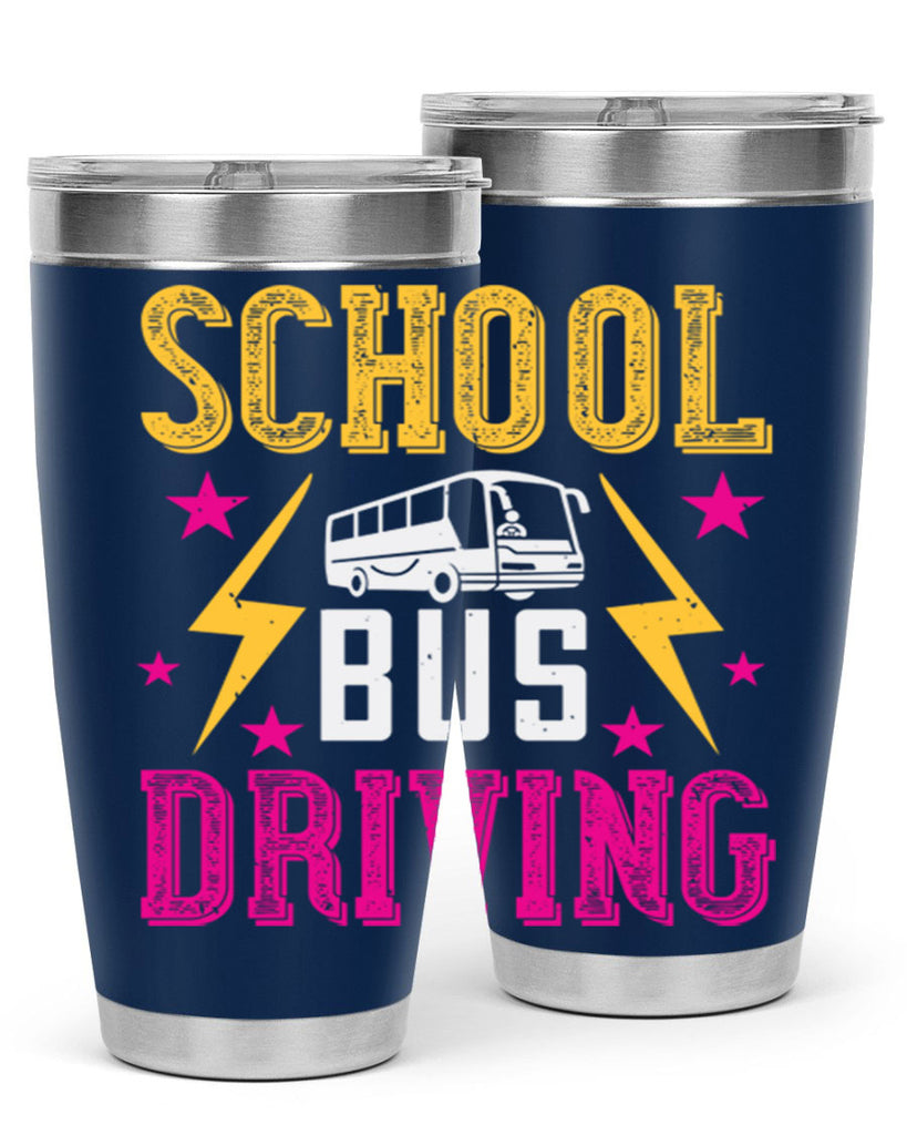 school bus driving Style 17#- bus driver- tumbler