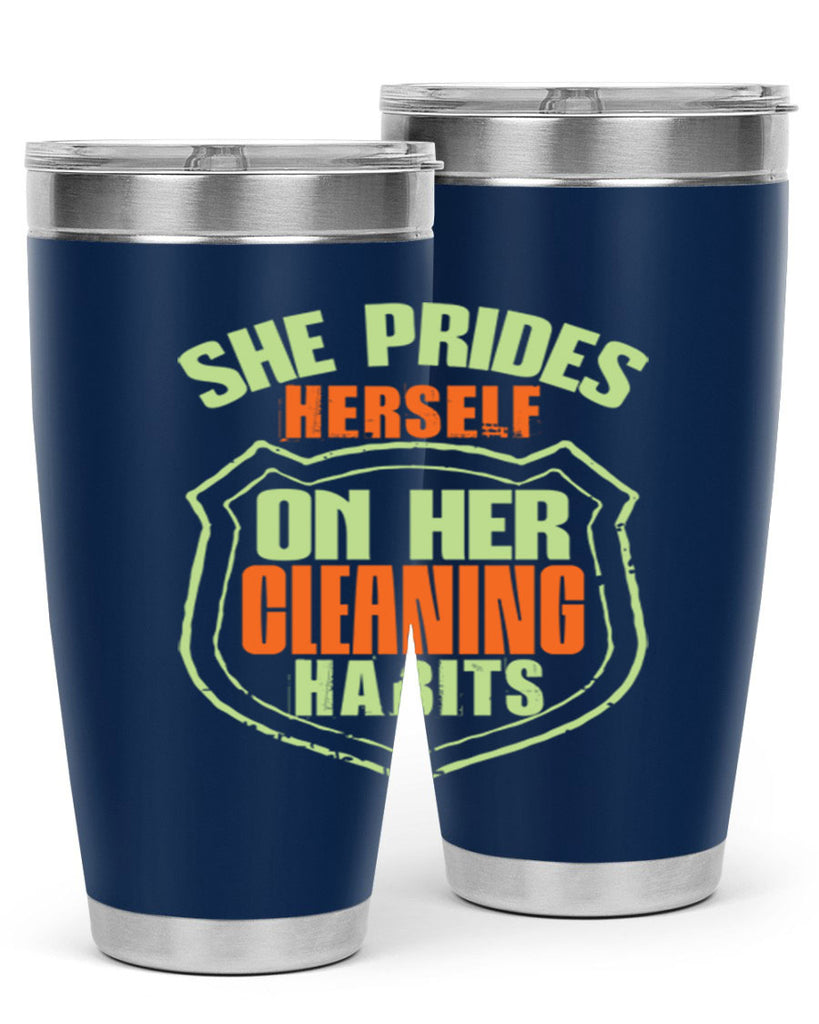 she prides hereself on her cleaning habits Style 15#- cleaner- tumbler