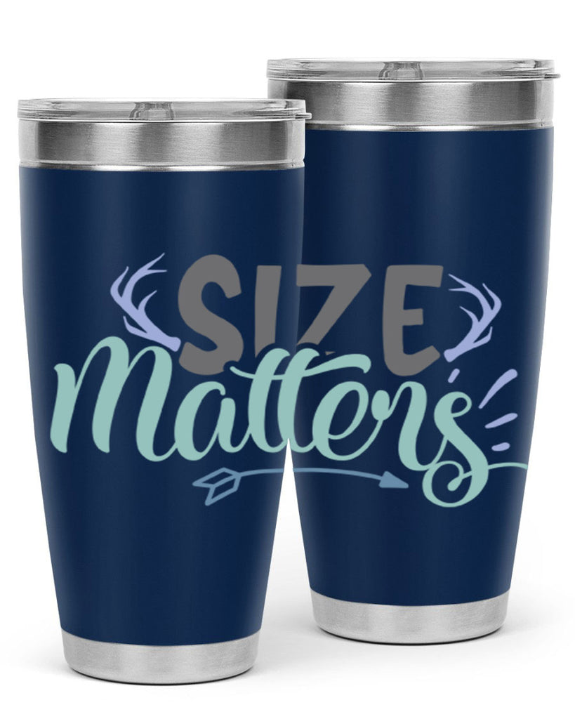 size matters 195#- fishing- Tumbler