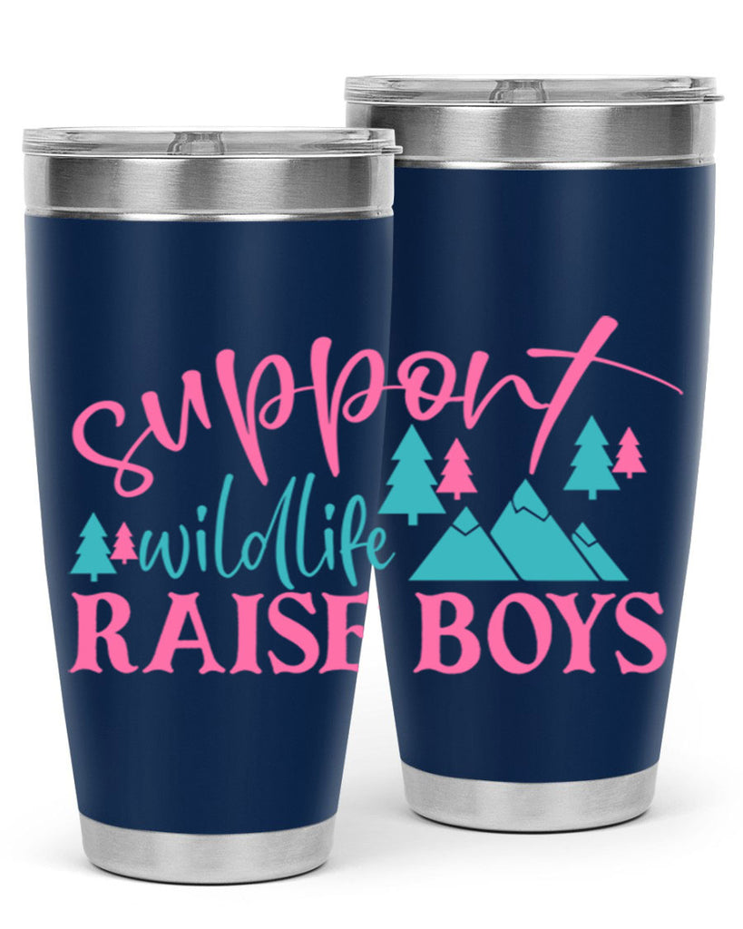 support wildlife raise boys 300#- mom- Tumbler