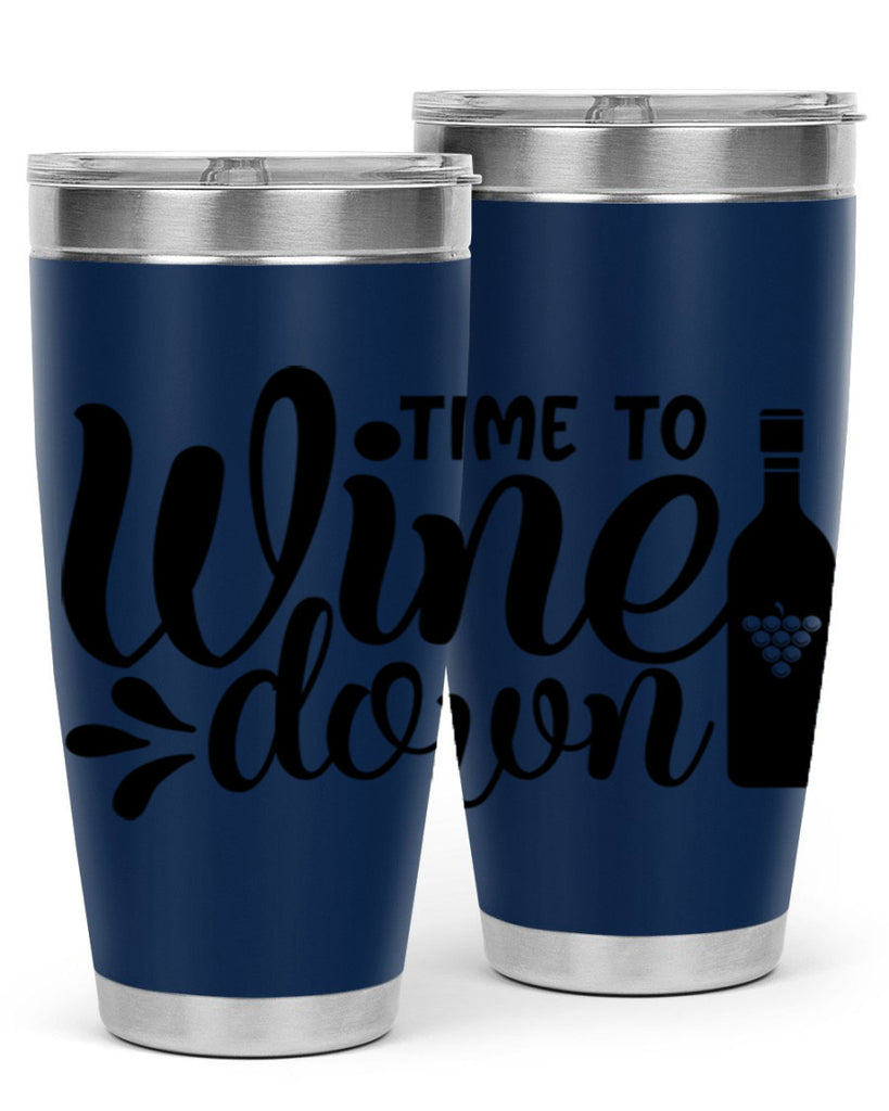 time to wine down 147#- wine- Tumbler