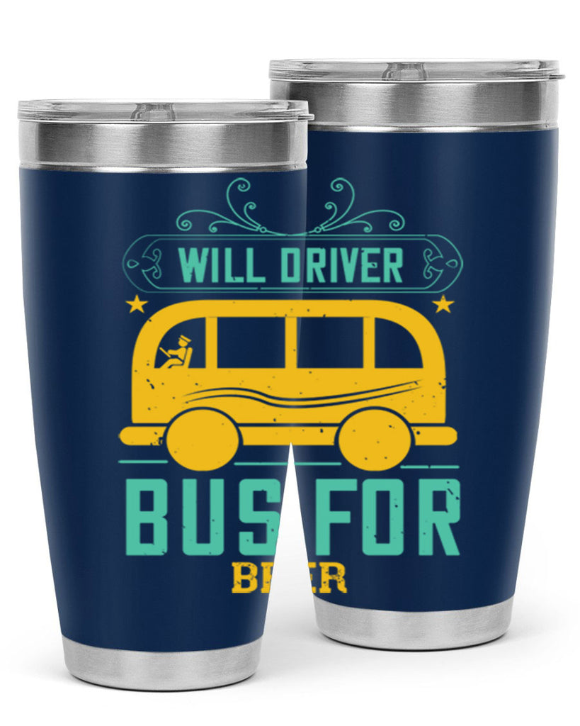will driver bus for beer Style 6#- bus driver- tumbler