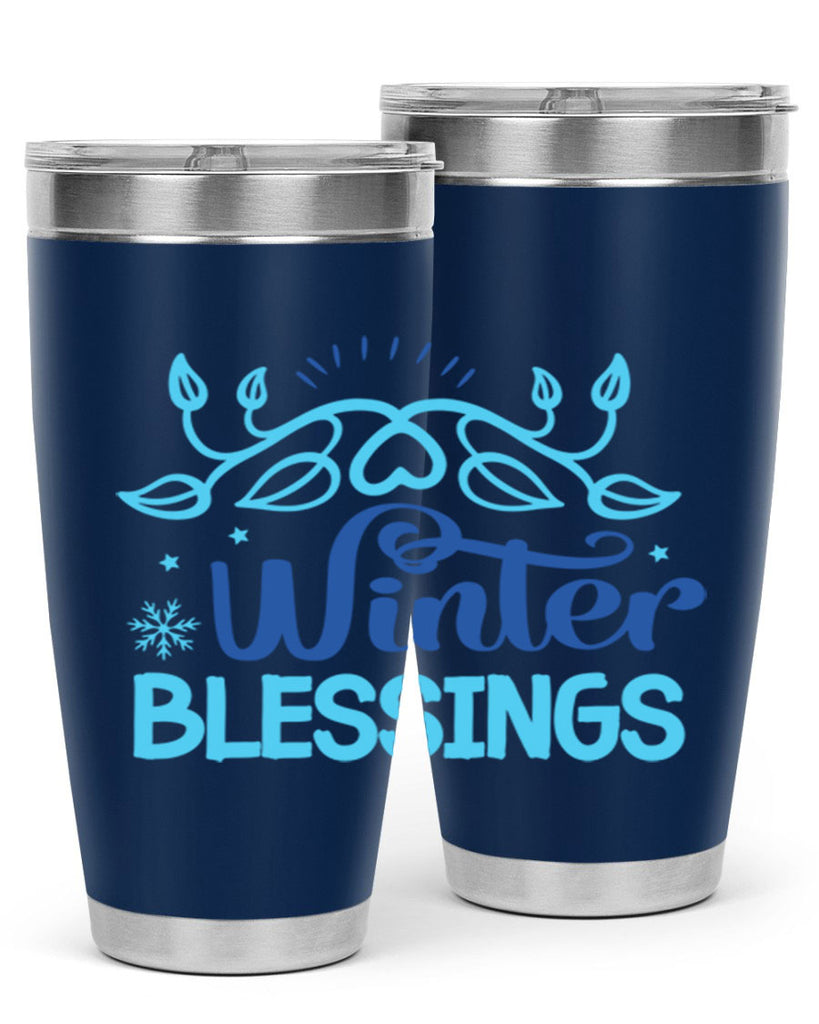 winter blessings 495#- winter- Tumbler