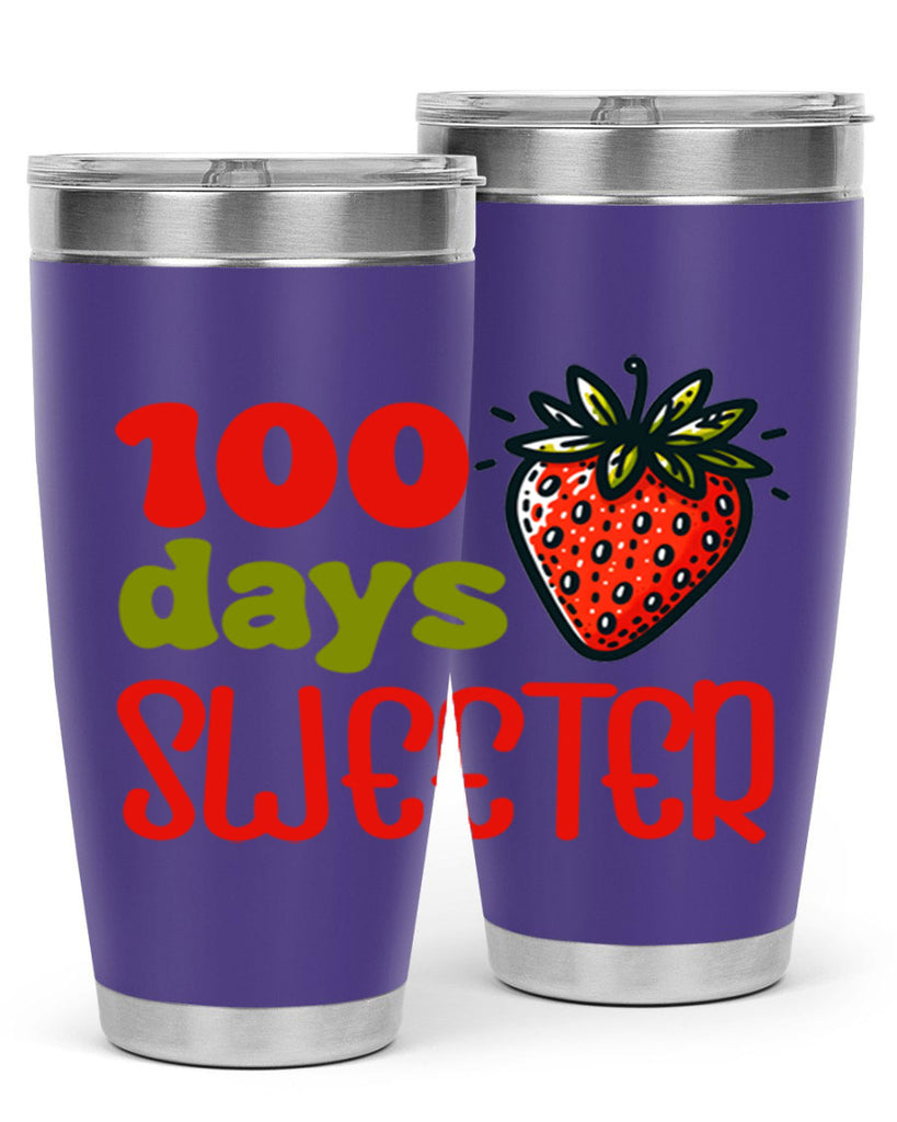 100 days sweeter Sublimation 34#- 100 days of school- Tumbler